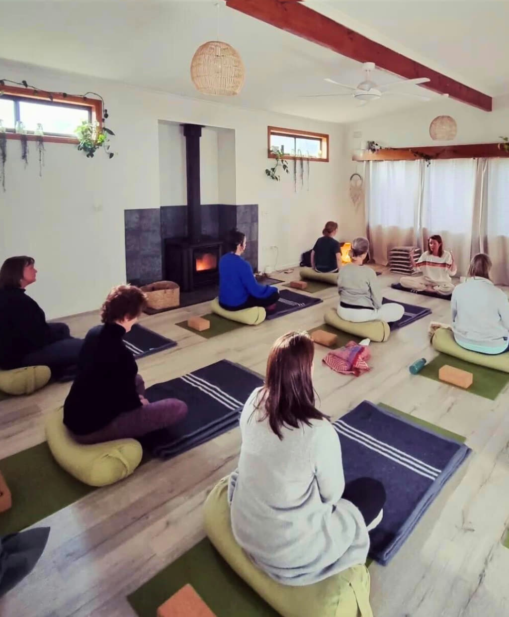 Yoga room at Yoga Farm 3217 &mdash; Yin yoga, meditation and fire horse sessions near Geelong
